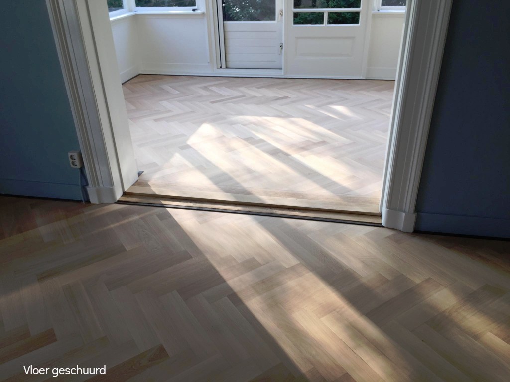 Eiken visgraat voor olieafwerking